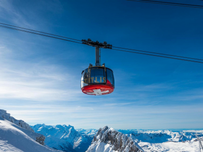 Ein Tag im Schnee verbringen mit der Luftseilbahn Titlis