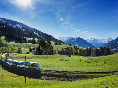 Goldenpass Panoramic zwischen Zweisimmen und Montreux