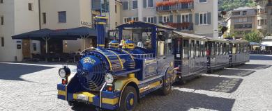 Rundfahrt mit dem kleinen Simplon Express in Brig