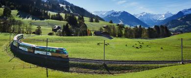 Goldenpass Panoramic zwischen Zweisimmen und Montreux