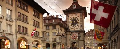 Die Altstadt von Bern mit dem berühmten Zytglogge Turm