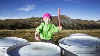 Child playing on the playground at Betelberg Lenk